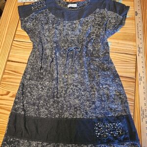 Comfortable And Versiti Stone Washed Black Dress W/ Pockets Sz XL